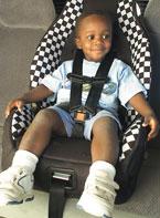 picture of a child in a forward facing car seat